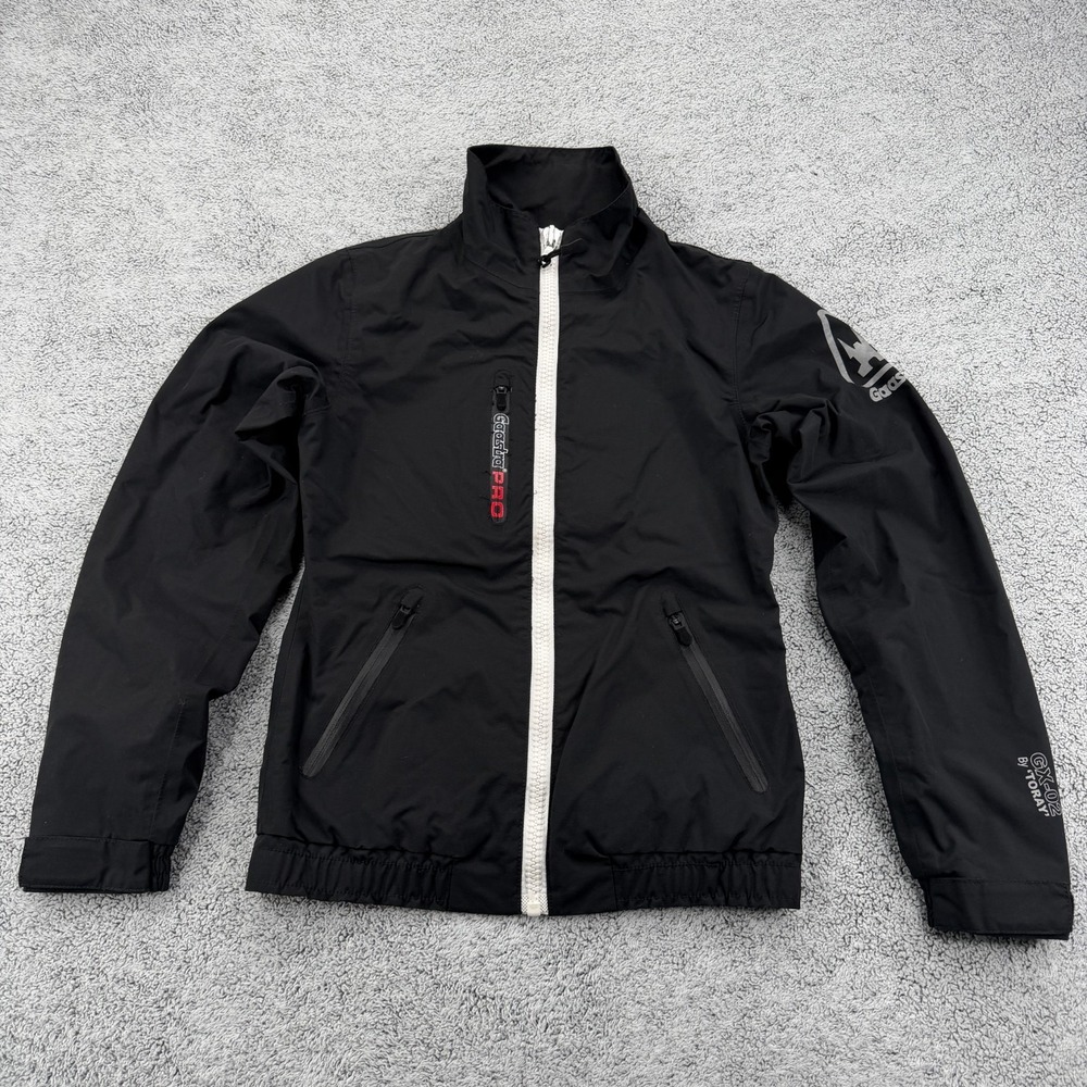 Gaastra Pro Jacket Womens XS Black Nautical Sailing Windproof Full Zip Pocket